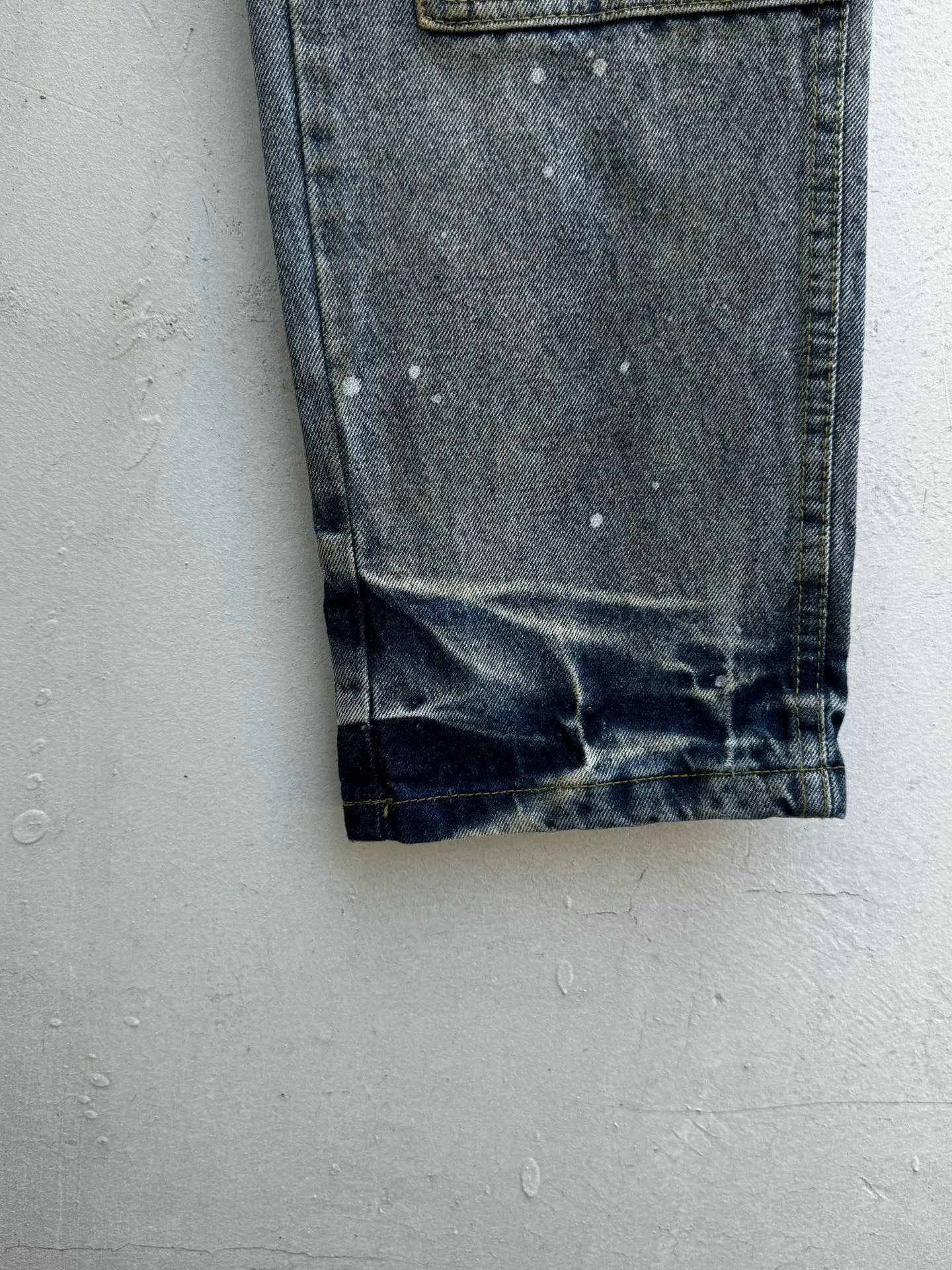 P260💰G97 GALLERY DEPT. Logging retro old stained ink denim bell bottoms washed jeans Size: 28 30 32 34 36